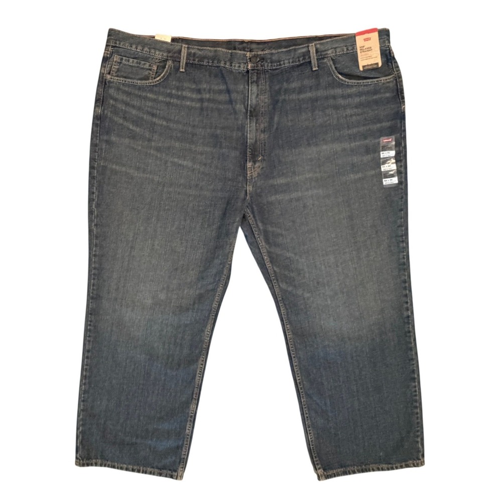 Levi's 559 Relaxed Straight Jeans Mens 56 x 30 Blue Big & Tall Denim **NEW**